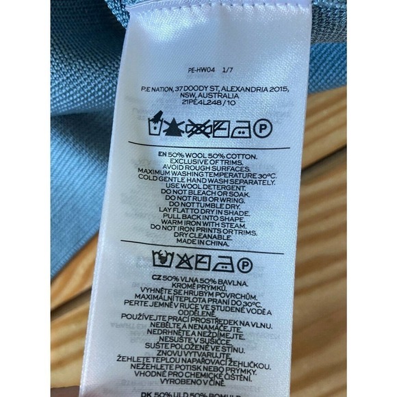 NWT P.E Nation High Dive Long Sleeve Knit Top Large Women’s Colorblocked $160 - Picture 6 of 9